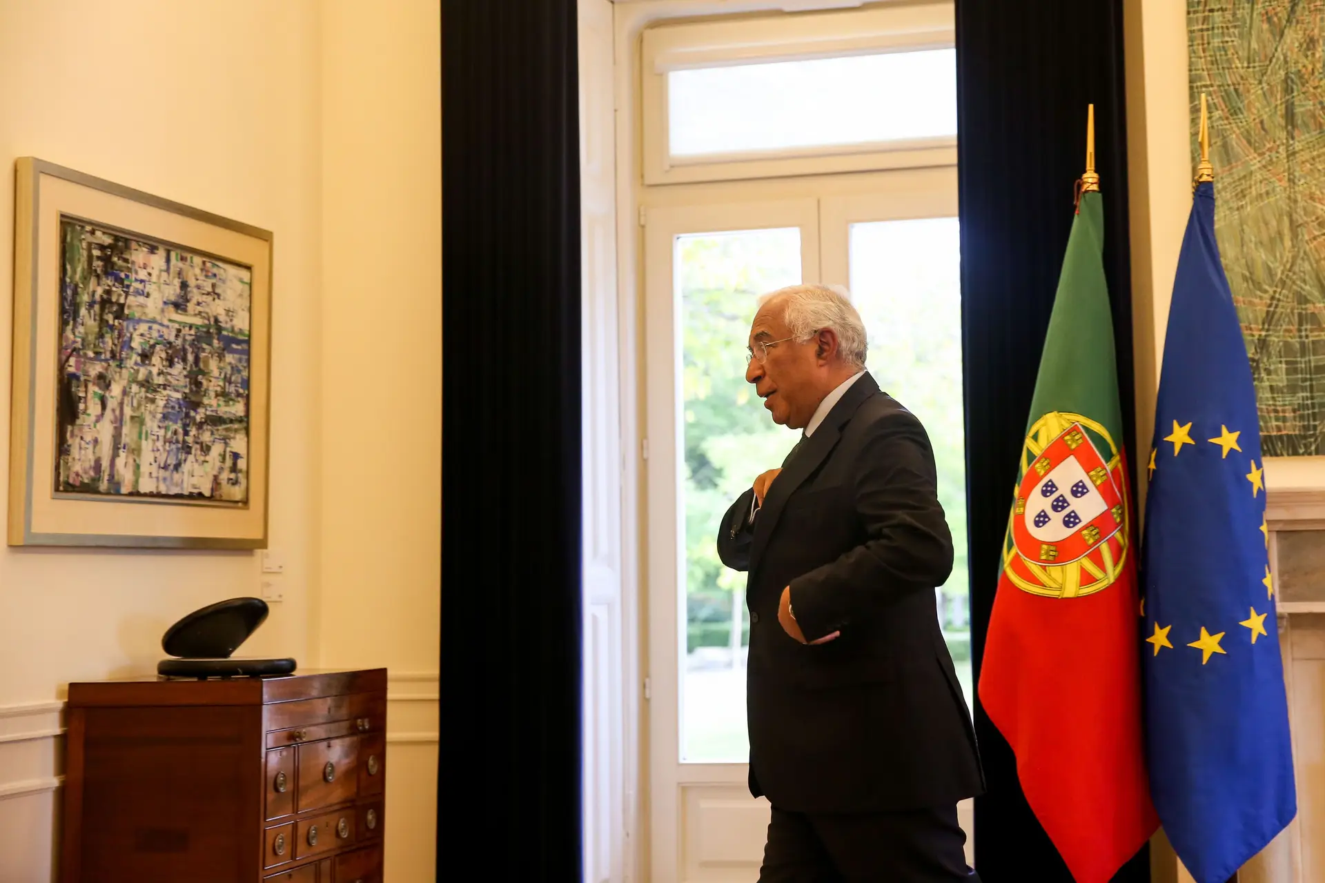 António Costa comunica a sua demissão.© Nuno Fox