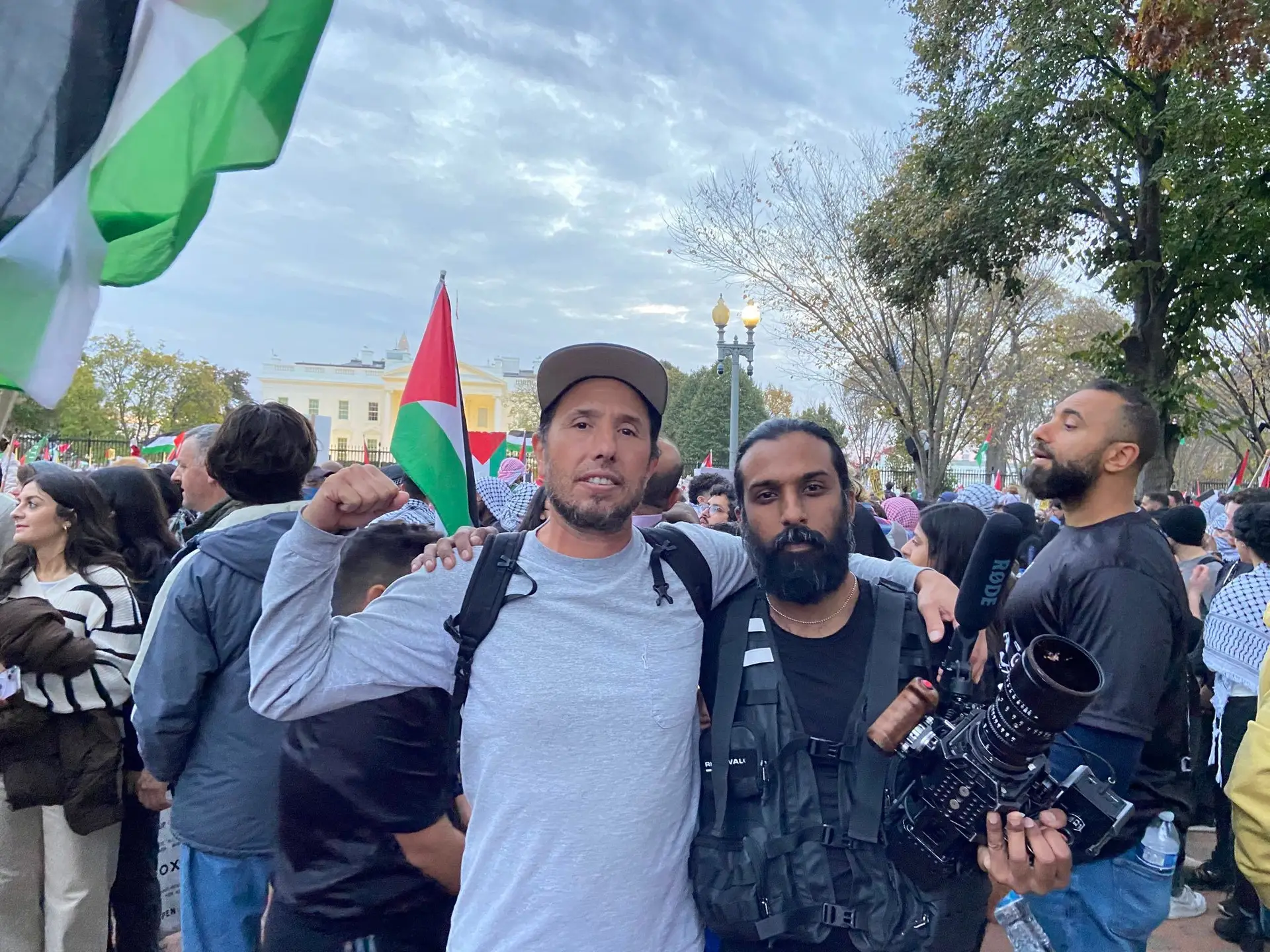 Zack de la Rocha (Rage Against the Machine) foi a marcha pela Palestina