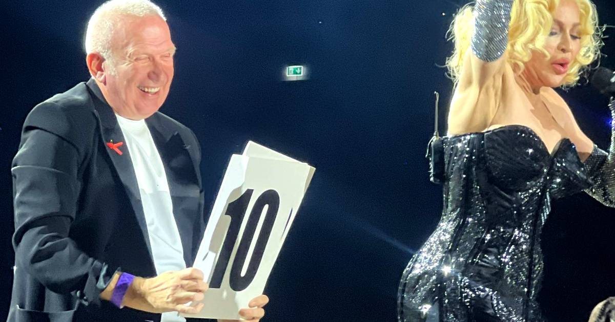 Madonna na Altice Arena: o estilista Jean-Paul Gaultier foi o convidado-surpresa da segunda noite em Lisboa