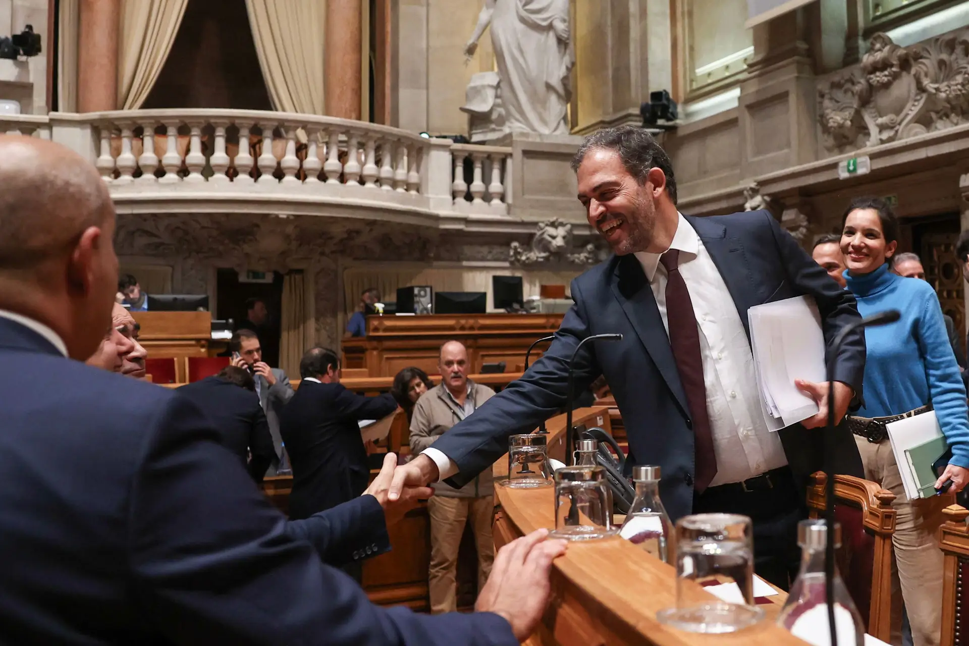 O ministro do Ambiente e da Ação Climática, Duarte Cordeiro, na Assembleia da República