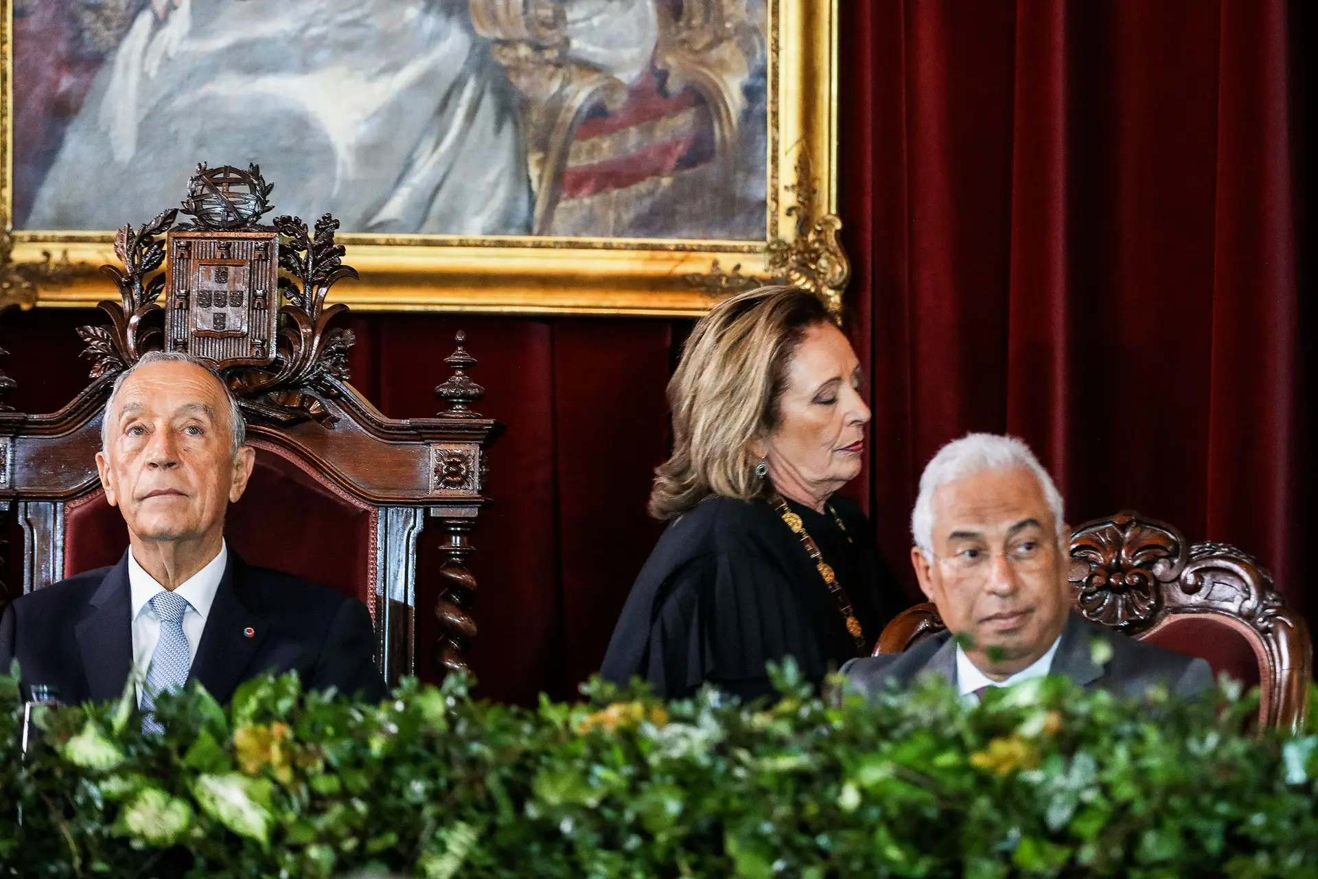 A procuradora-geral da República foi ao Palácio de Belém, na manhã das buscas, falar com Marcelo Rebelo de Sousa sobre o caso que envolve Costa Foto Miguel A. Lopes/LUSA
