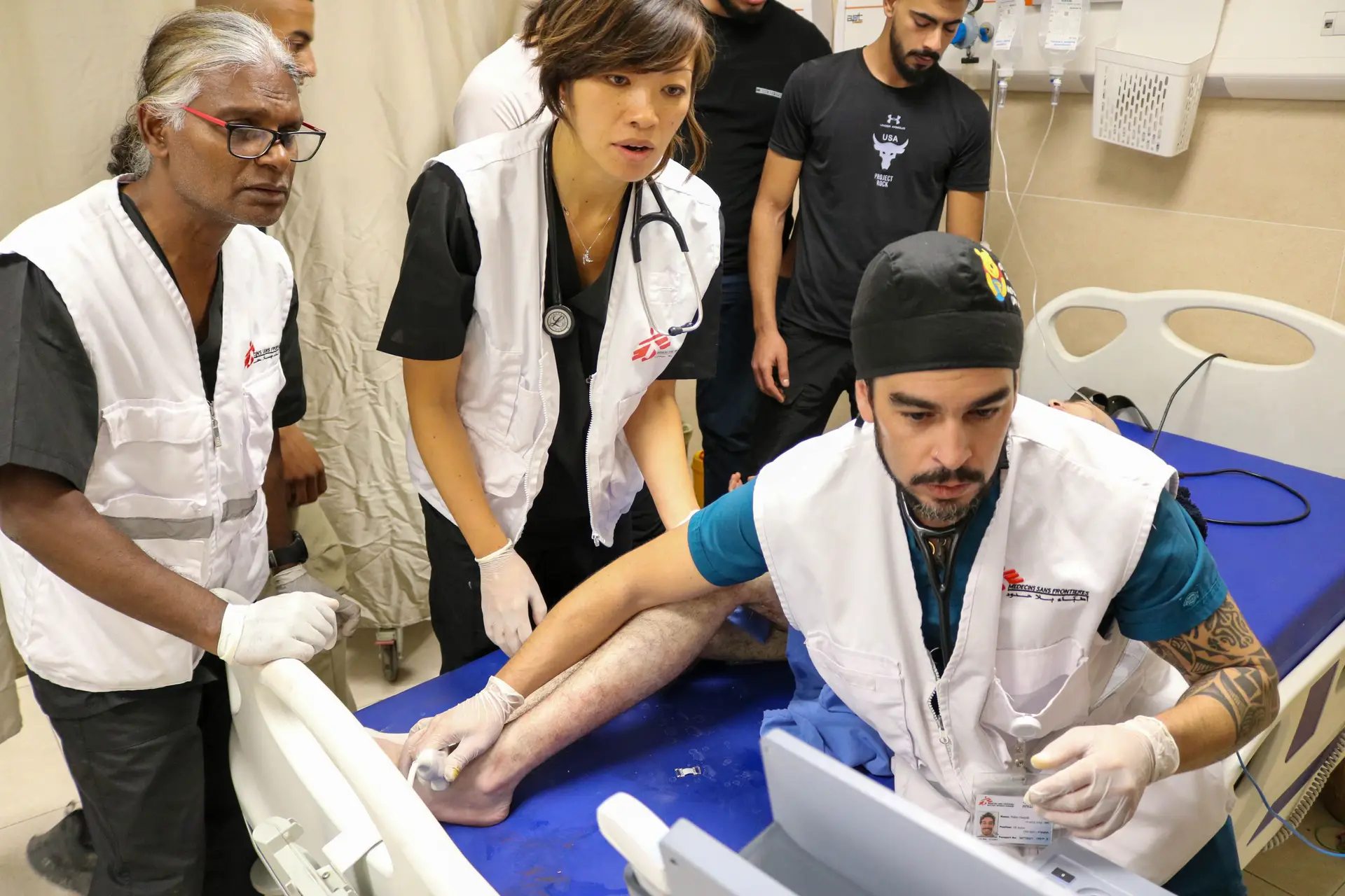A equipa dos Médicos Sem Fronteiros em Jenin, na Cisjordânia
