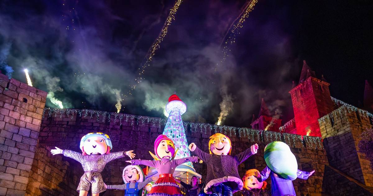 Com pista de gelo, rampa de trenós e slide, o Natal em Santa Maria da Feira celebra-se junto ao castelo