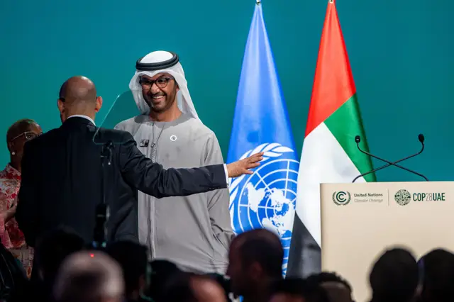 Sultan Ahmed Al Jaber, presidente da COP28 e diretor dos assuntos climáticos das Nações Unidas.