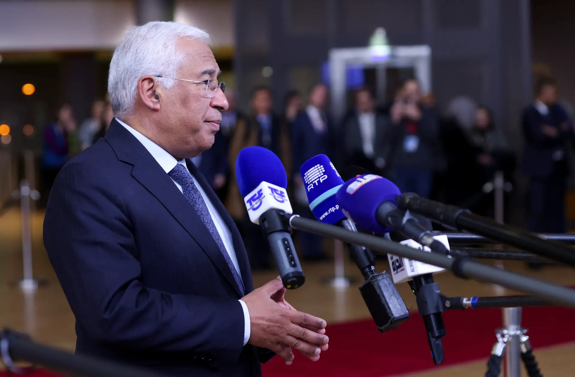 António Costa, durante a cimeira da UE, em Bruxelas