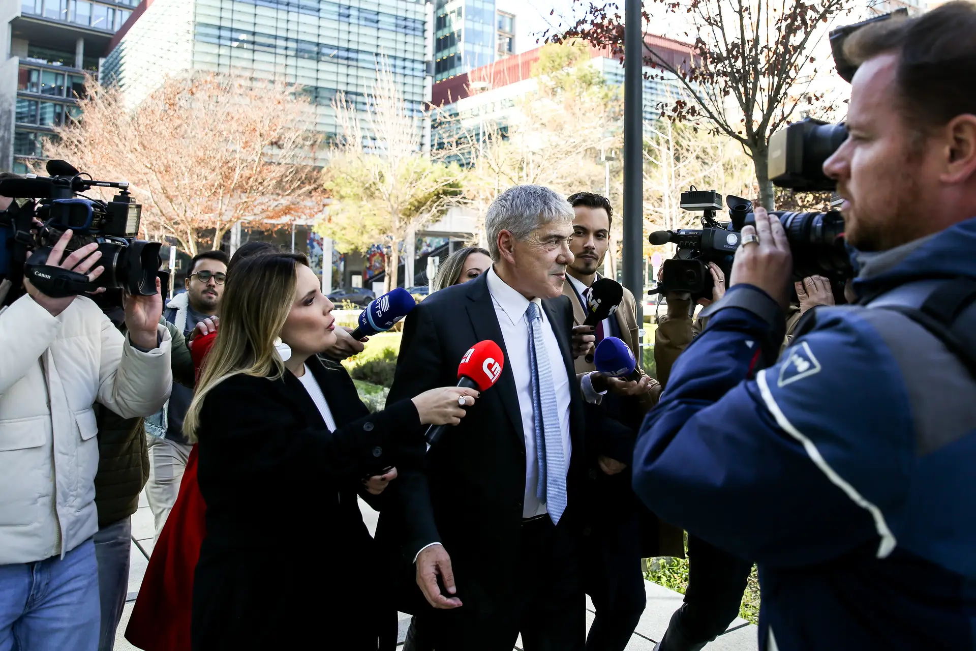 José Socrates no Campus da Justiça, em Lisboa© Nuno Fox