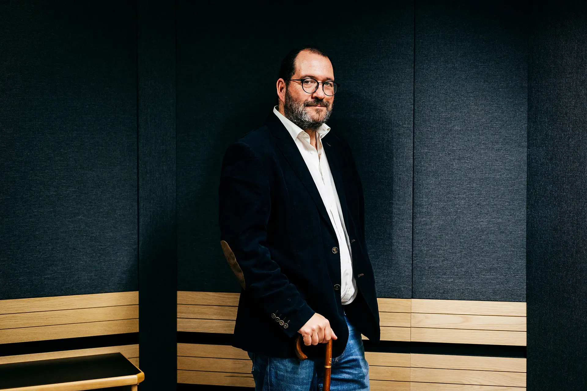 O ministro da Educação no estúdio do Expresso, onde foi entrevistado esta semana