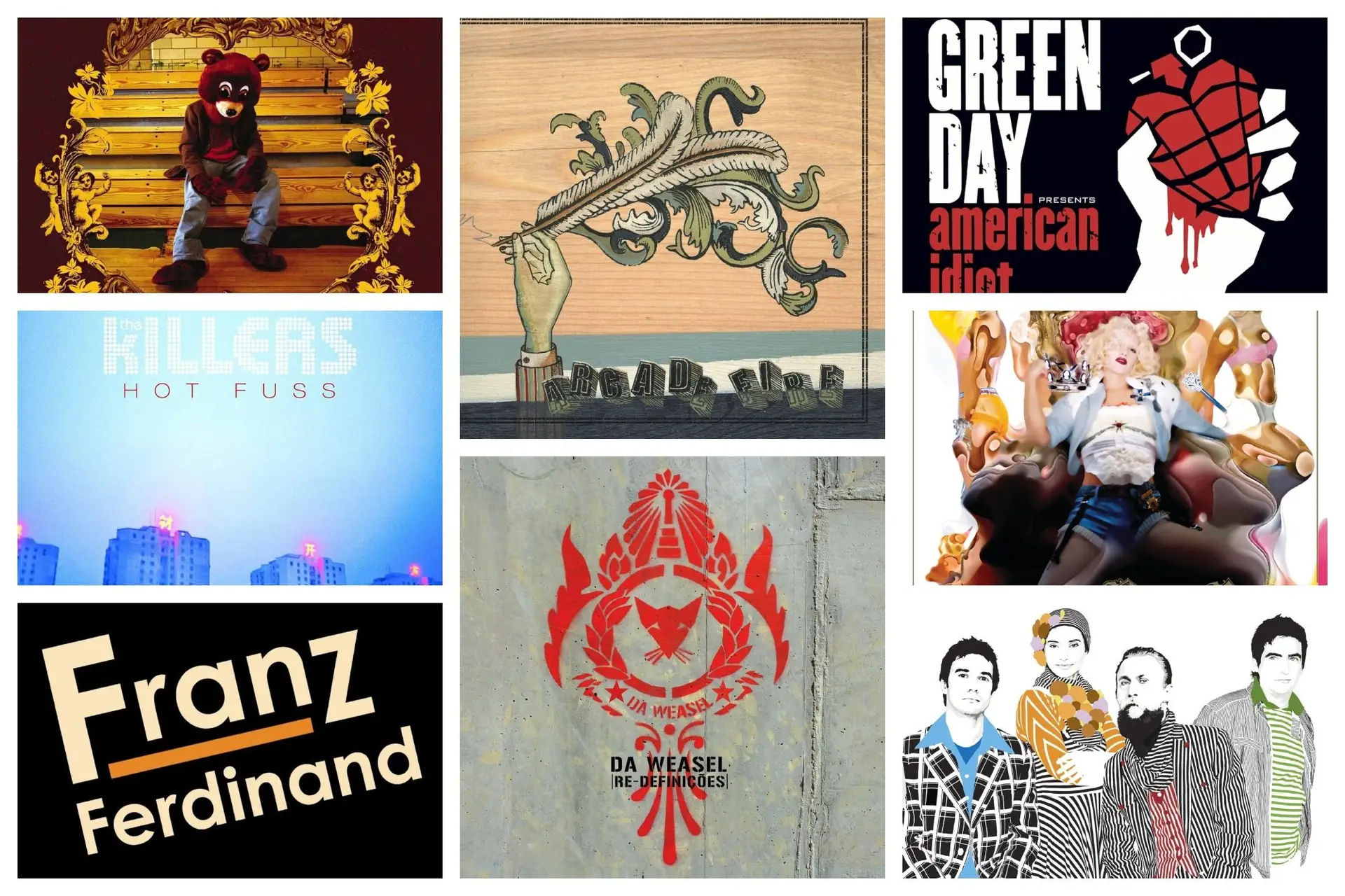 Estes álbuns já fazem 20 anos! Viagem à melhor música de 2004, um ano de ouro com Arcade Fire, Franz Ferdinand, Dave Grohl e Humanos