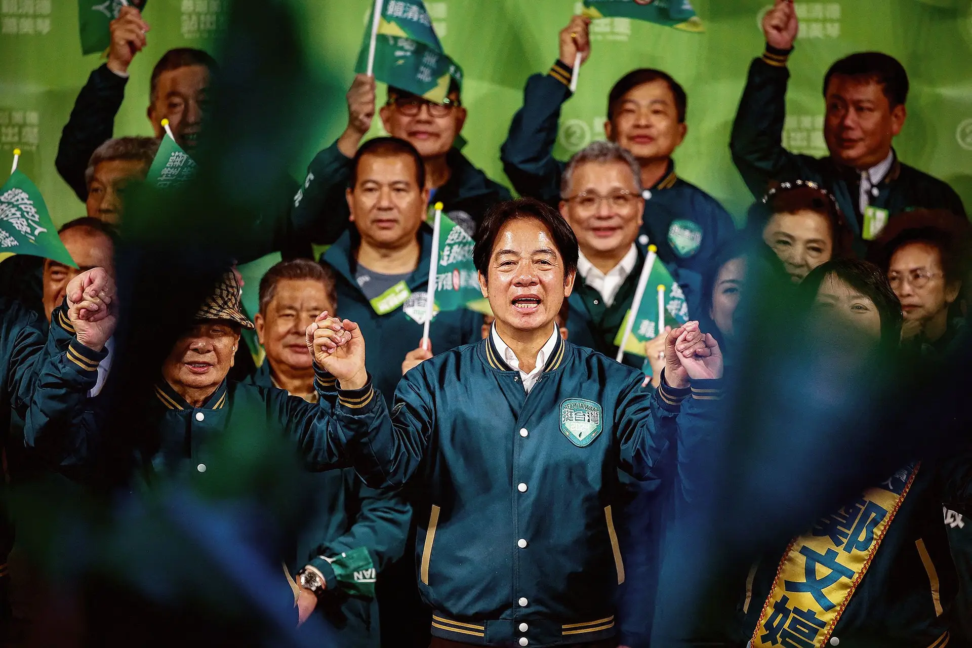 Comício do vice-presidente William Lai, que encabeça as sondagens para as eleições de 13 de janeiro