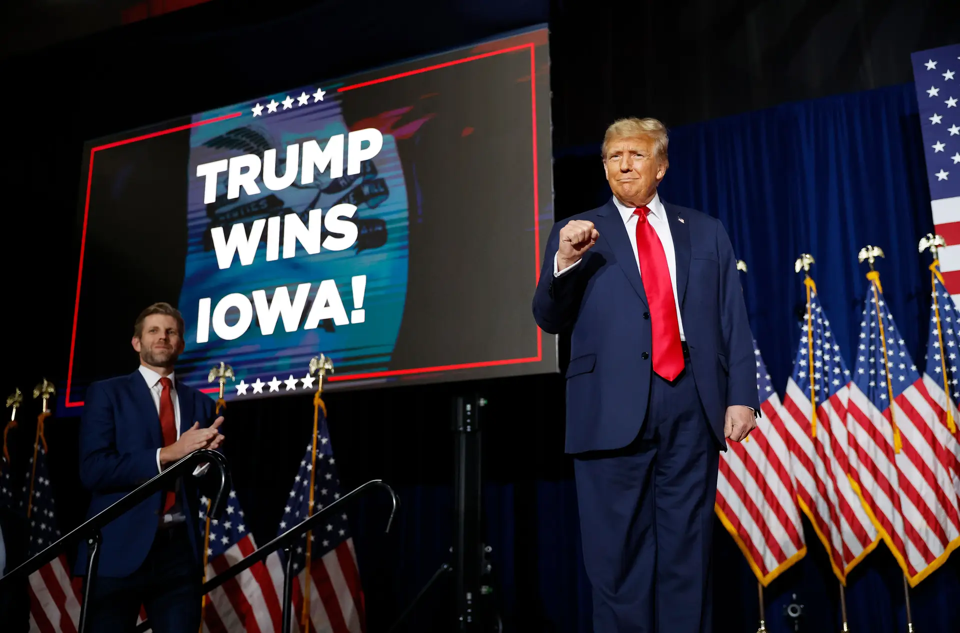 Iowa: Trump esmagou a concorrência no arranque das primárias (e já forçou mais uma desistência)