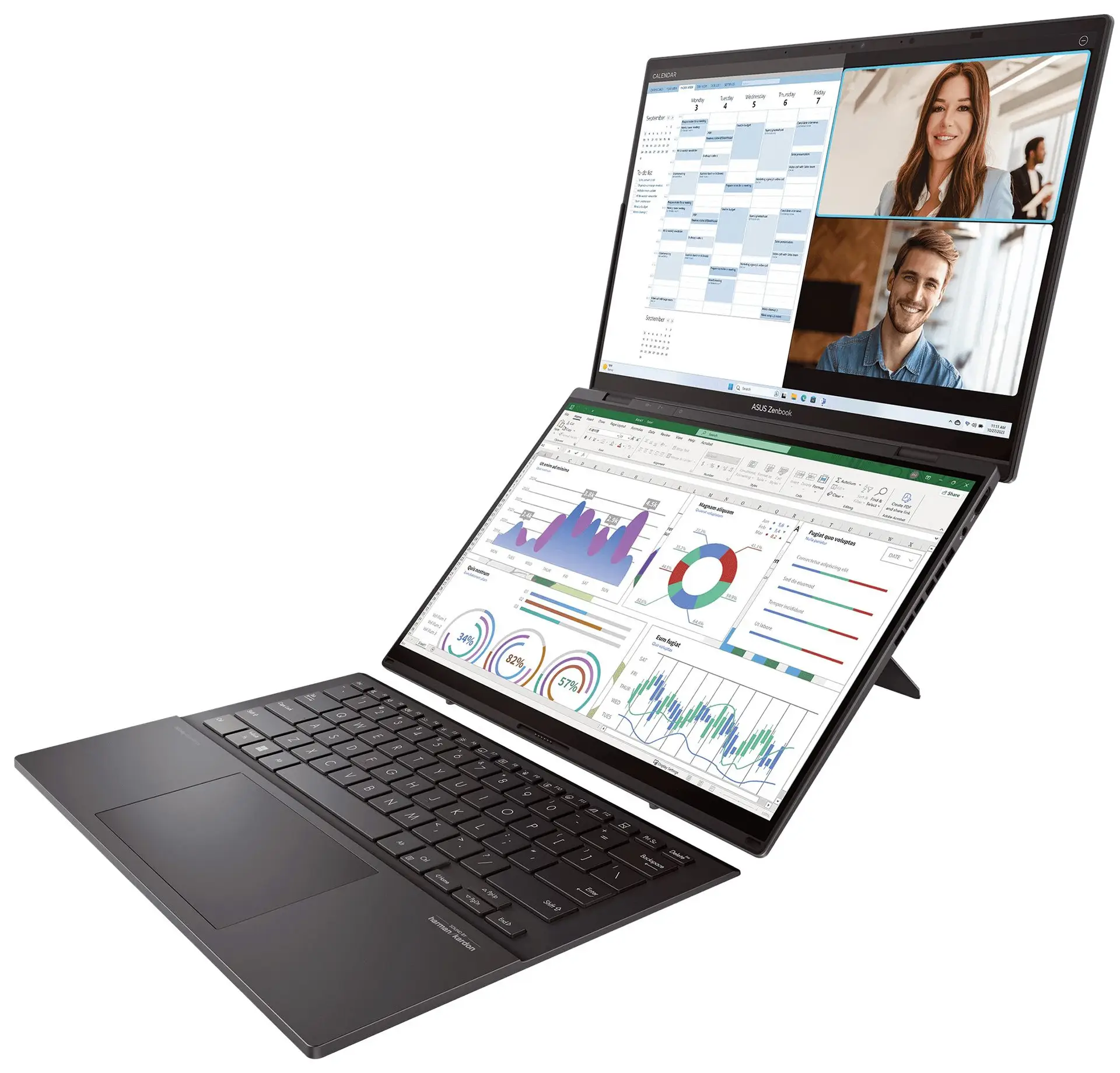 Para ver a dobrar, eis o novo computador portátil de dois ecrãs