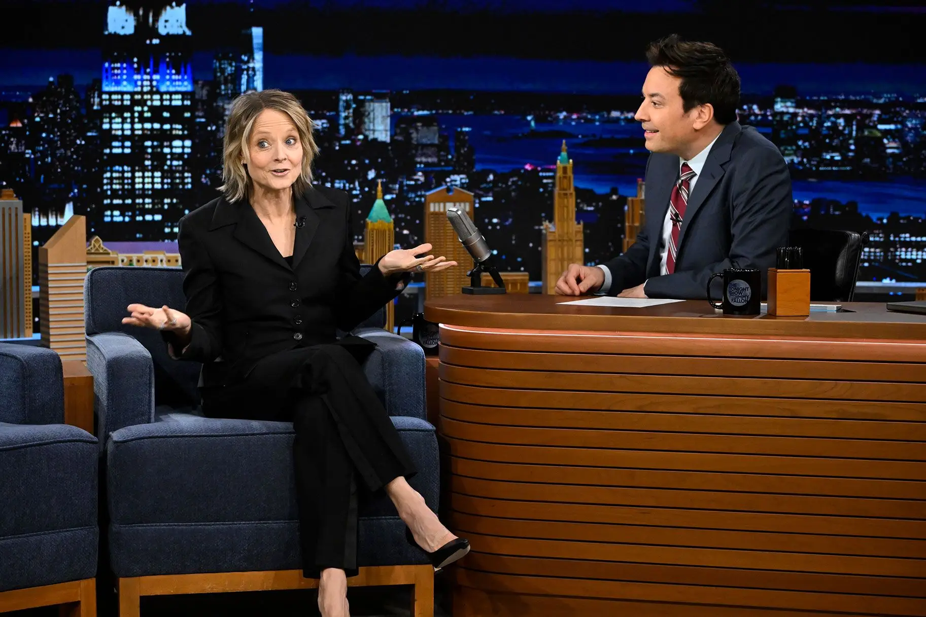 Jodie Foster no "Tonight Show", de Jimmy Fallon