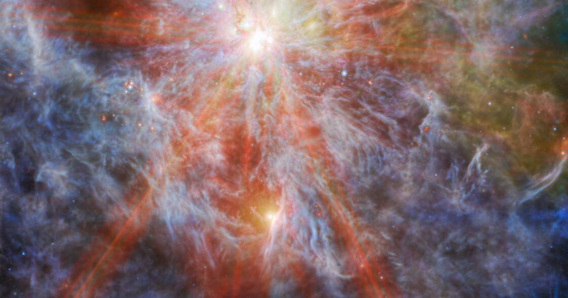 Telescópio espacial James Webb capta vasto complexo de formação de estrelas