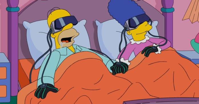 Mais uma previsão de “Os Simpsons”: Homer e Marge ‘usaram’ um Apple Vision Pro há 8 anos