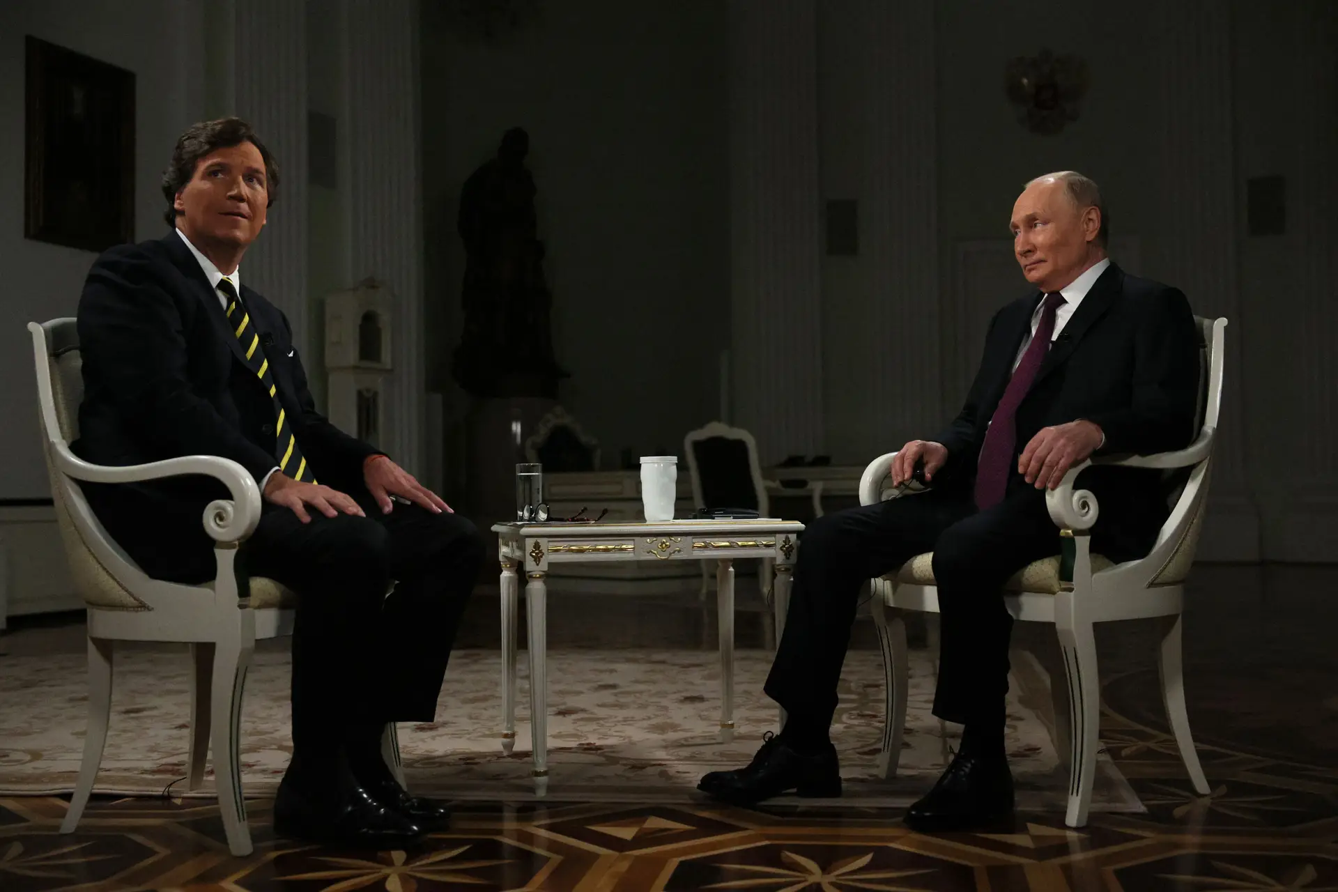 Tucker Carlson e Vladimir Putin