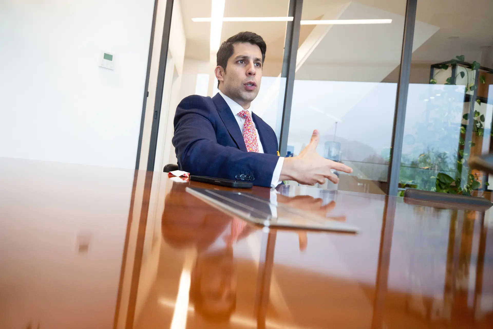 Diogo Freitas, CEO da OfficeTotal e dono da Global Media, em Ponte de Lima. FOTO RUI DUARTE SILVA