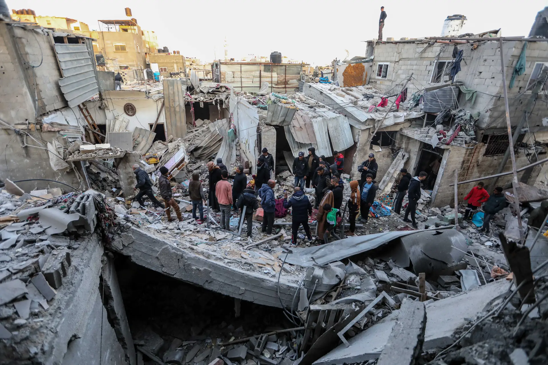 Cidade de Rafah, em Gaza, onde mais de um milhão de palestinianos procuraram abrigo