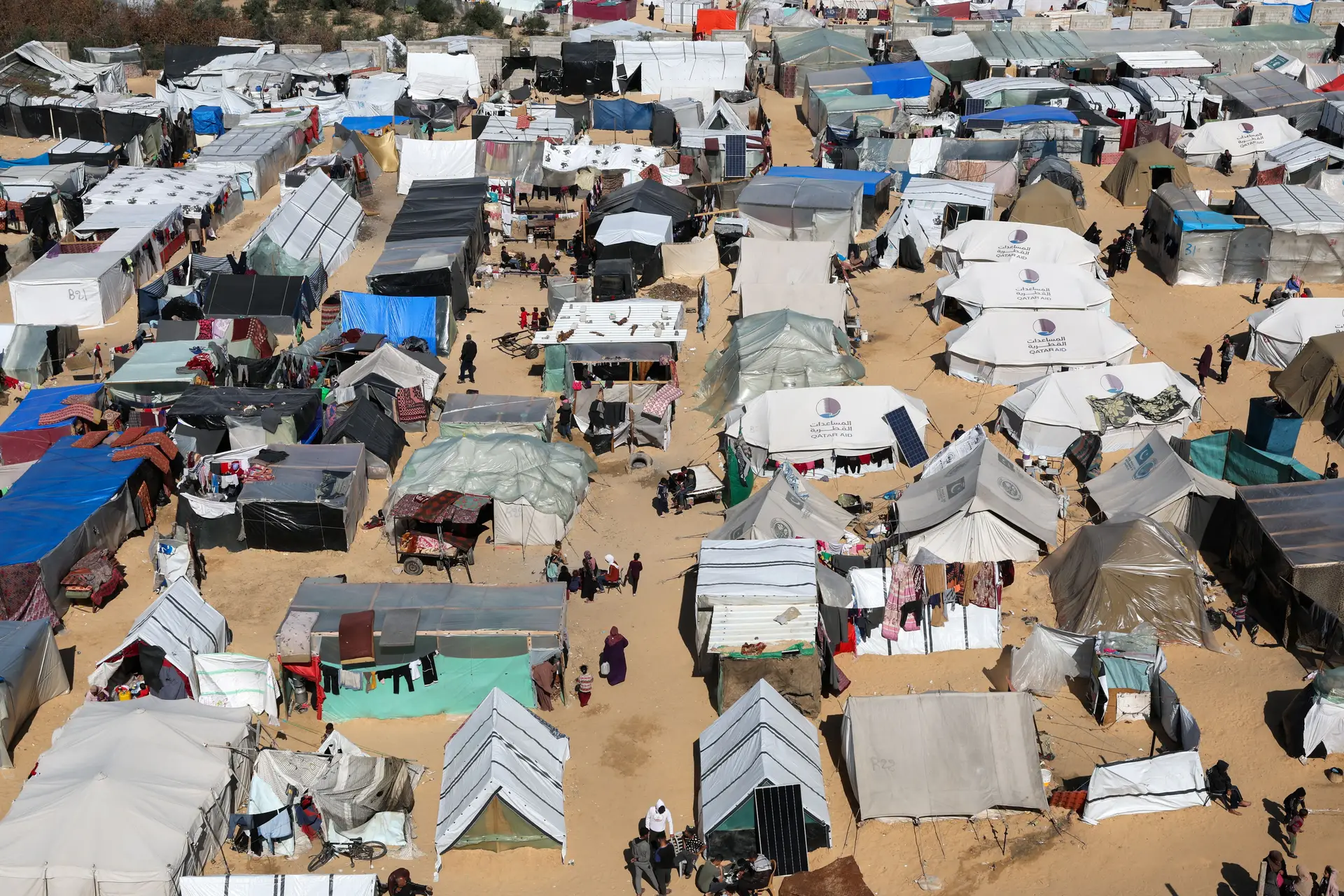 Campo de refugiados em Rafah