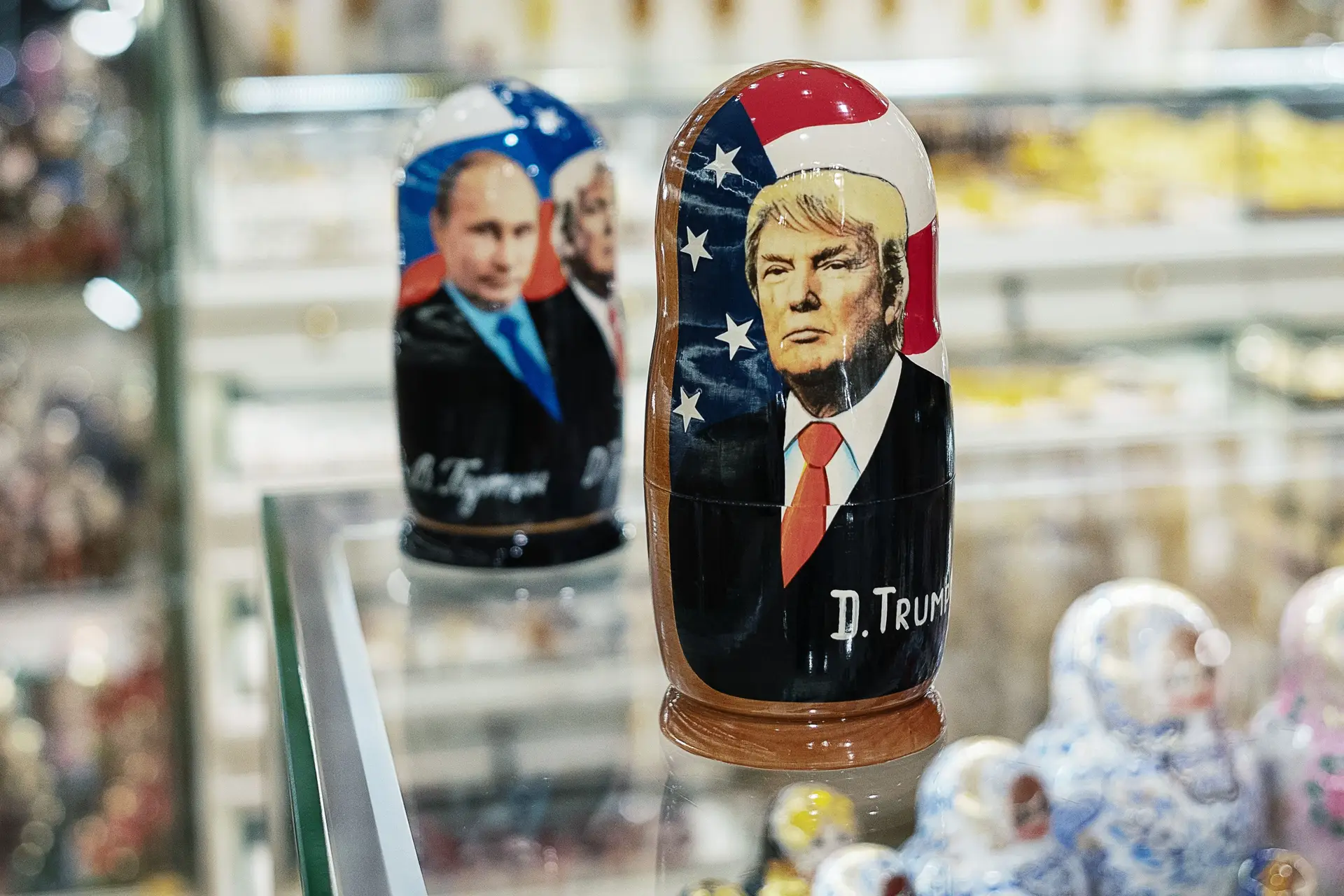 Venda de souvenirs em Moscovo