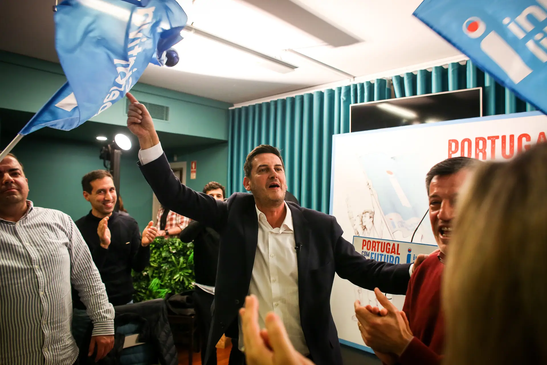 Legislativas 2024 - Rui Rocha, líder da Iniciativa Liberal em jantar comício em Braga.