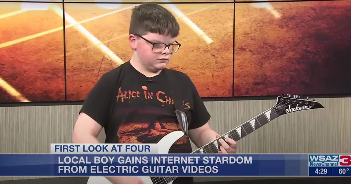 Guitarrista de 11 anos leva a internet ao rubro com riffs originais: “Parece a introdução para o que os Metallica fariam em 1980”