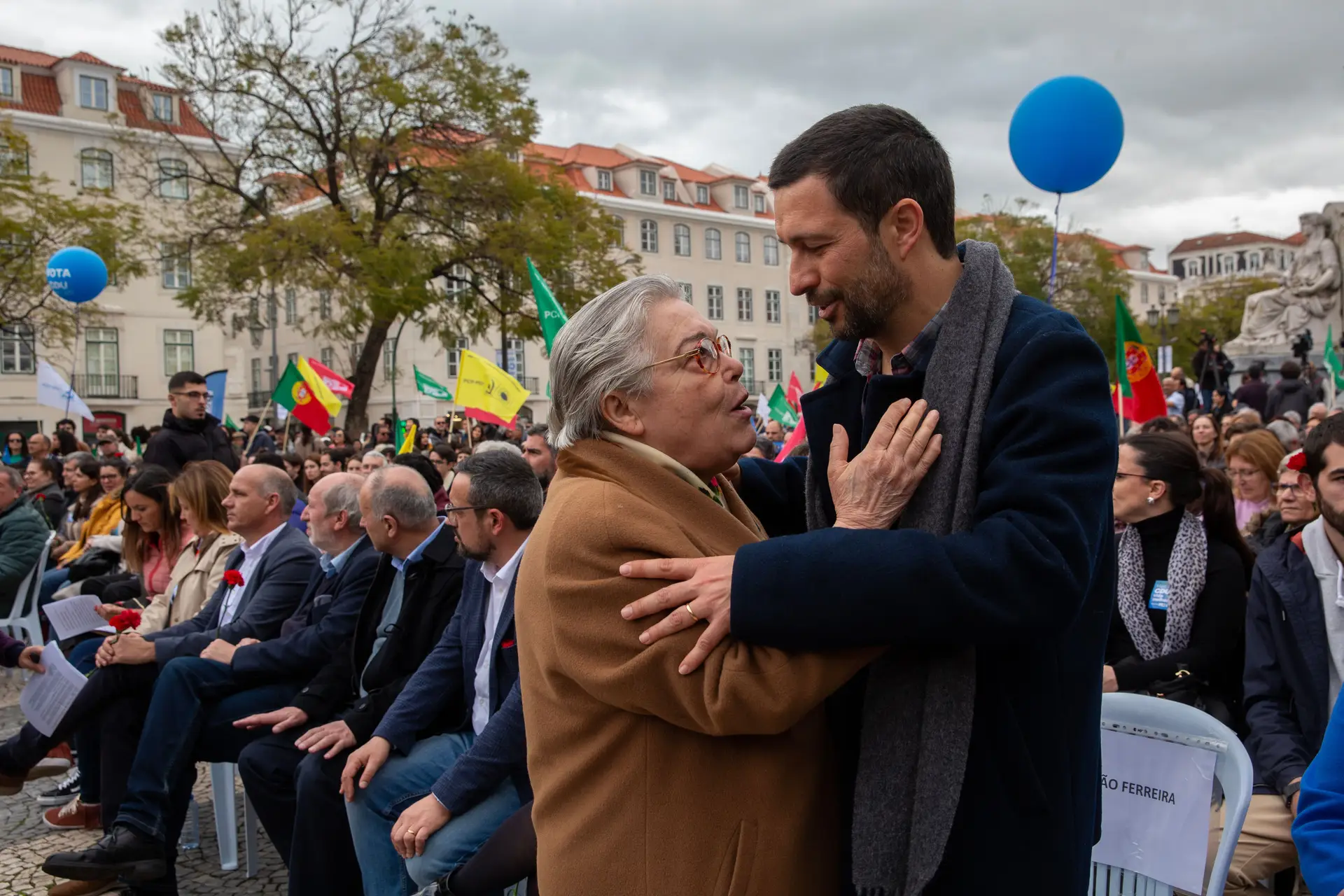 Comício da CDU no Rossio, antecedido de desfile, com as presenças de João Ferreira,  Paulo Raimundo, António Filipe e Mariana Silva.