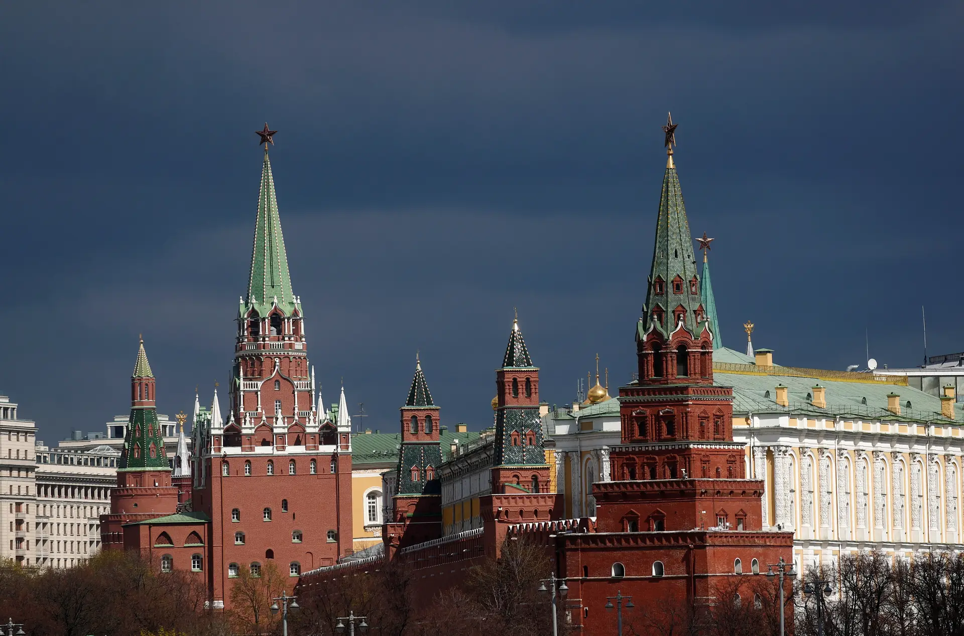Vista do Kremlin, em Moscovo