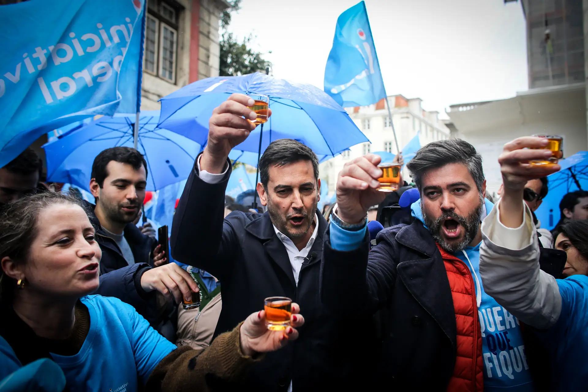 Legislativas 2024 - Rui Rocha em arruada pela baixa de Lisboa.