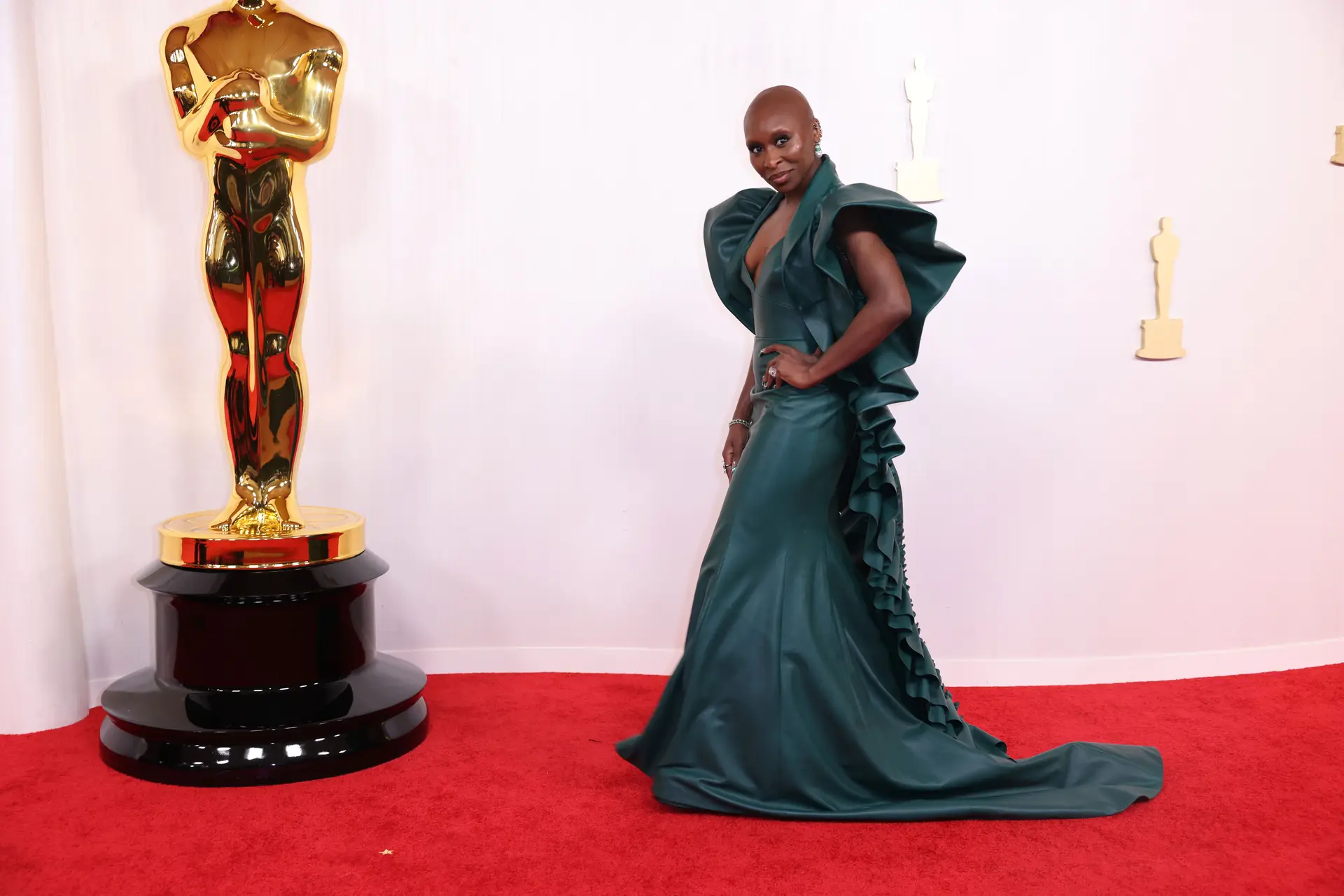 Cynthia Erivo nos Óscares deste ano
