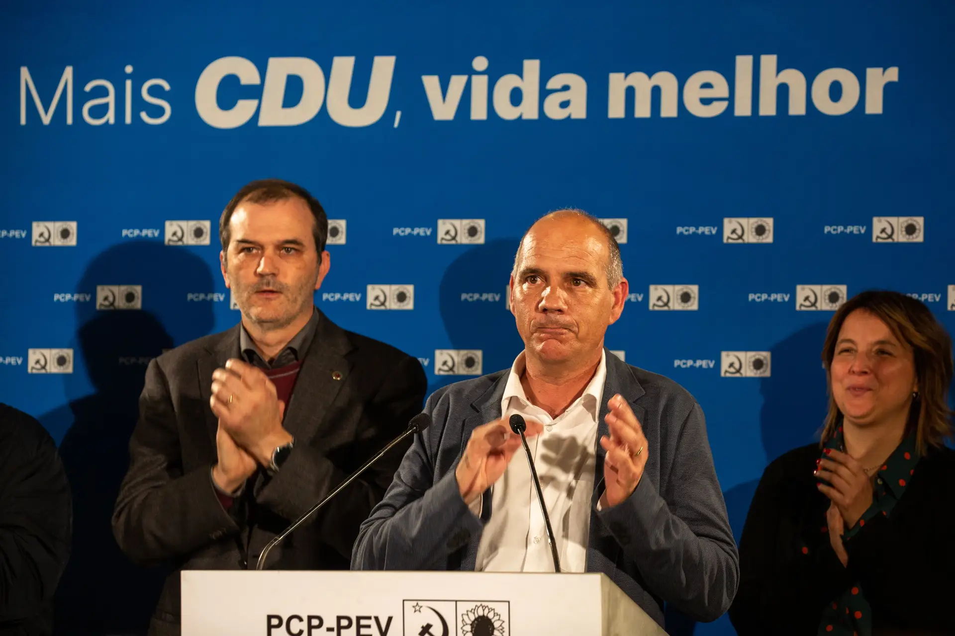 Paulo Raimundo fala sobre os resultados da CDU nas eleições legislativas de 2024.