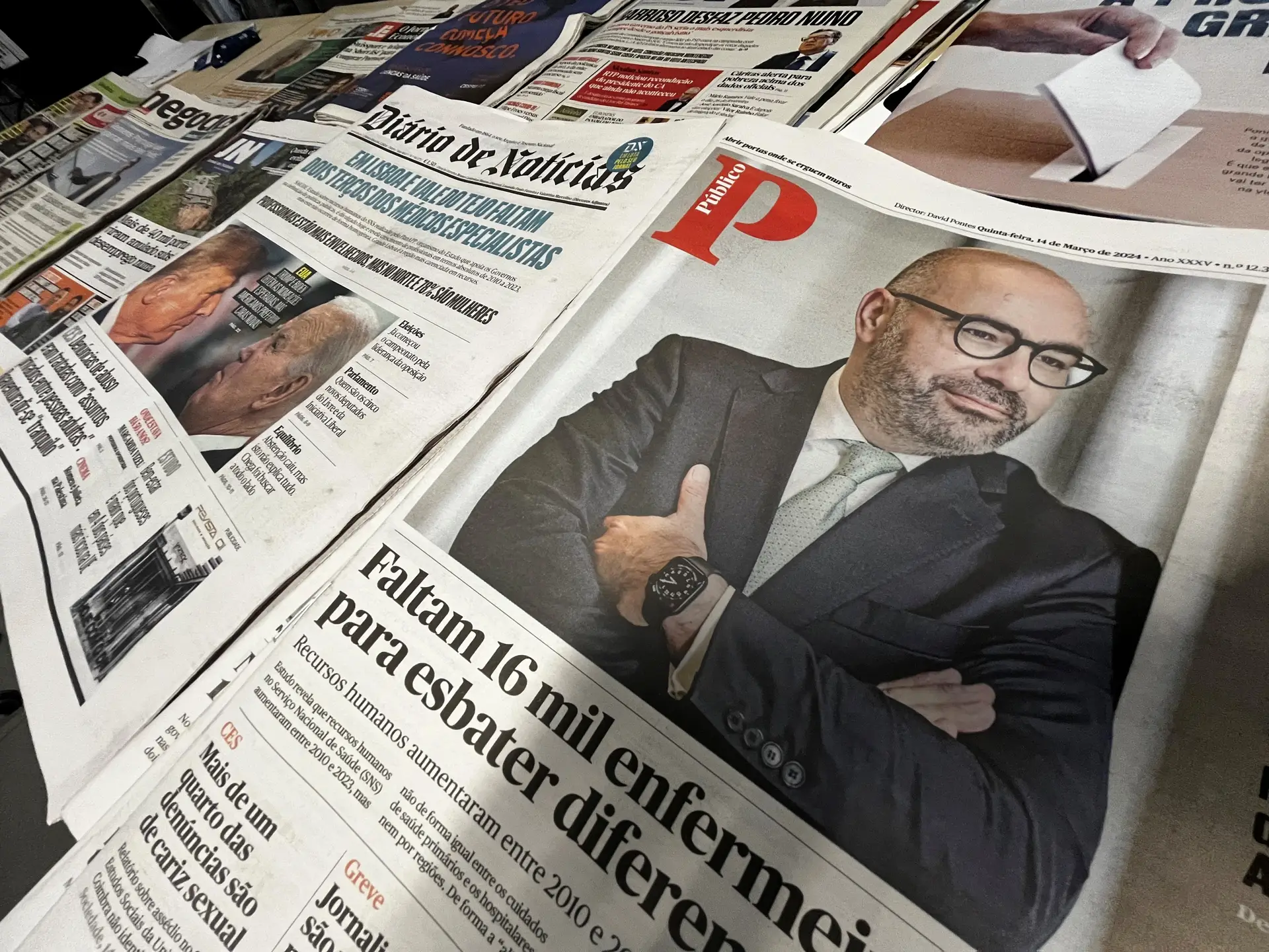 Jornalistas parados também são notícia