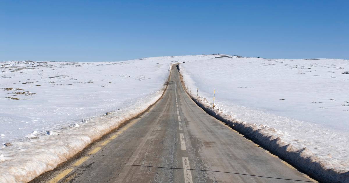Serra da Estrela: queda de neve obriga ao corte de estradas no maciço central