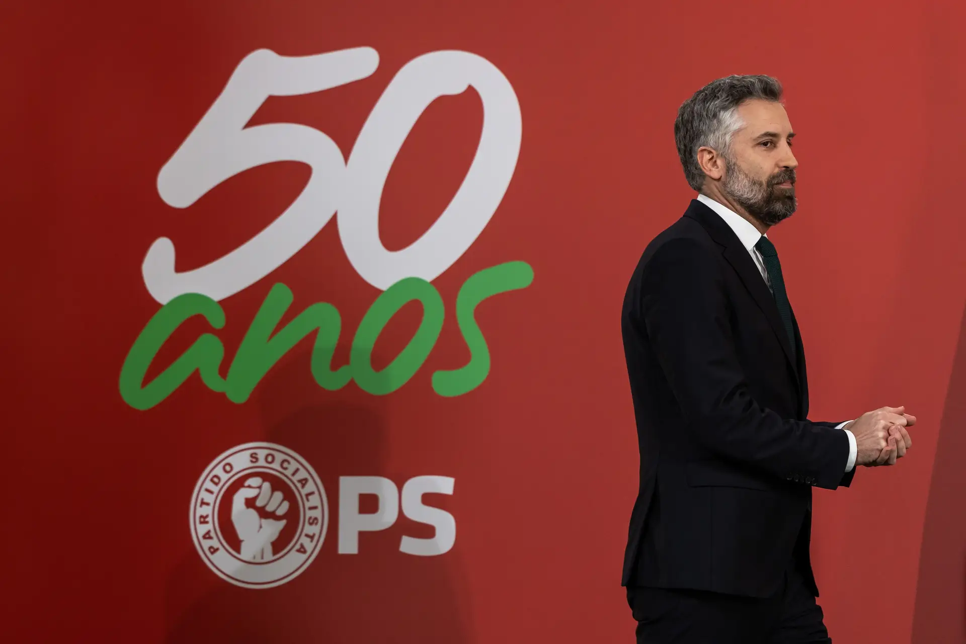 Pedro Nuno Santos em declarações no Largo do Rato