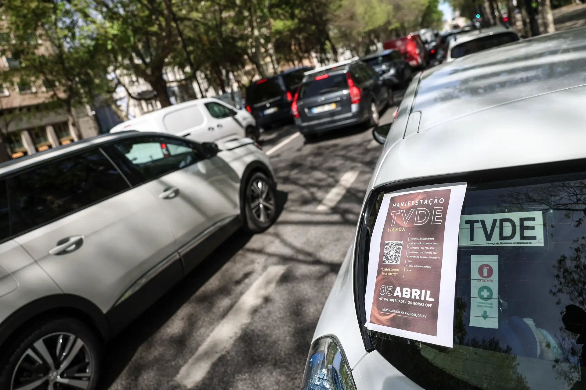 Uber e Bolt a funcionar sem constrangimentos em dia de protesto de motoristas TVDE