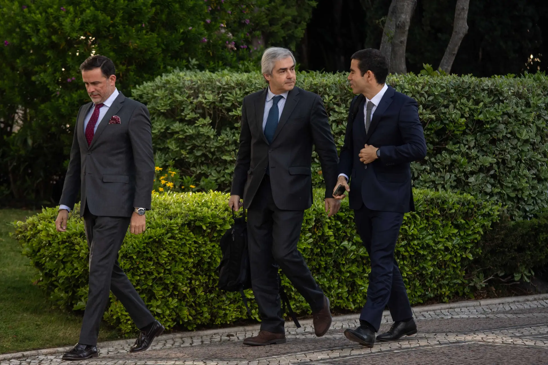 Ministro da Defesa, Nuno Melo, e ministro da Presidência, António Leitão Amaro