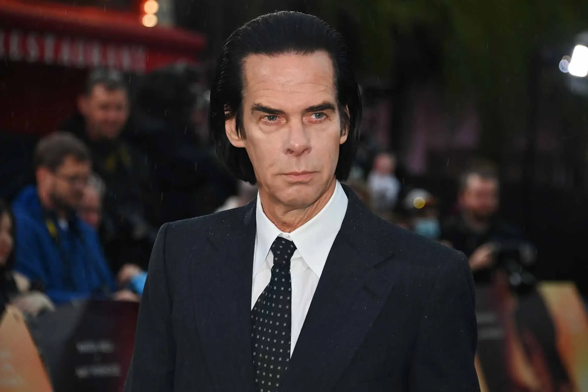 Nick Cave na estreia mundial de "Back to Black", 'biopic' de Amy Winehouse, em Londres