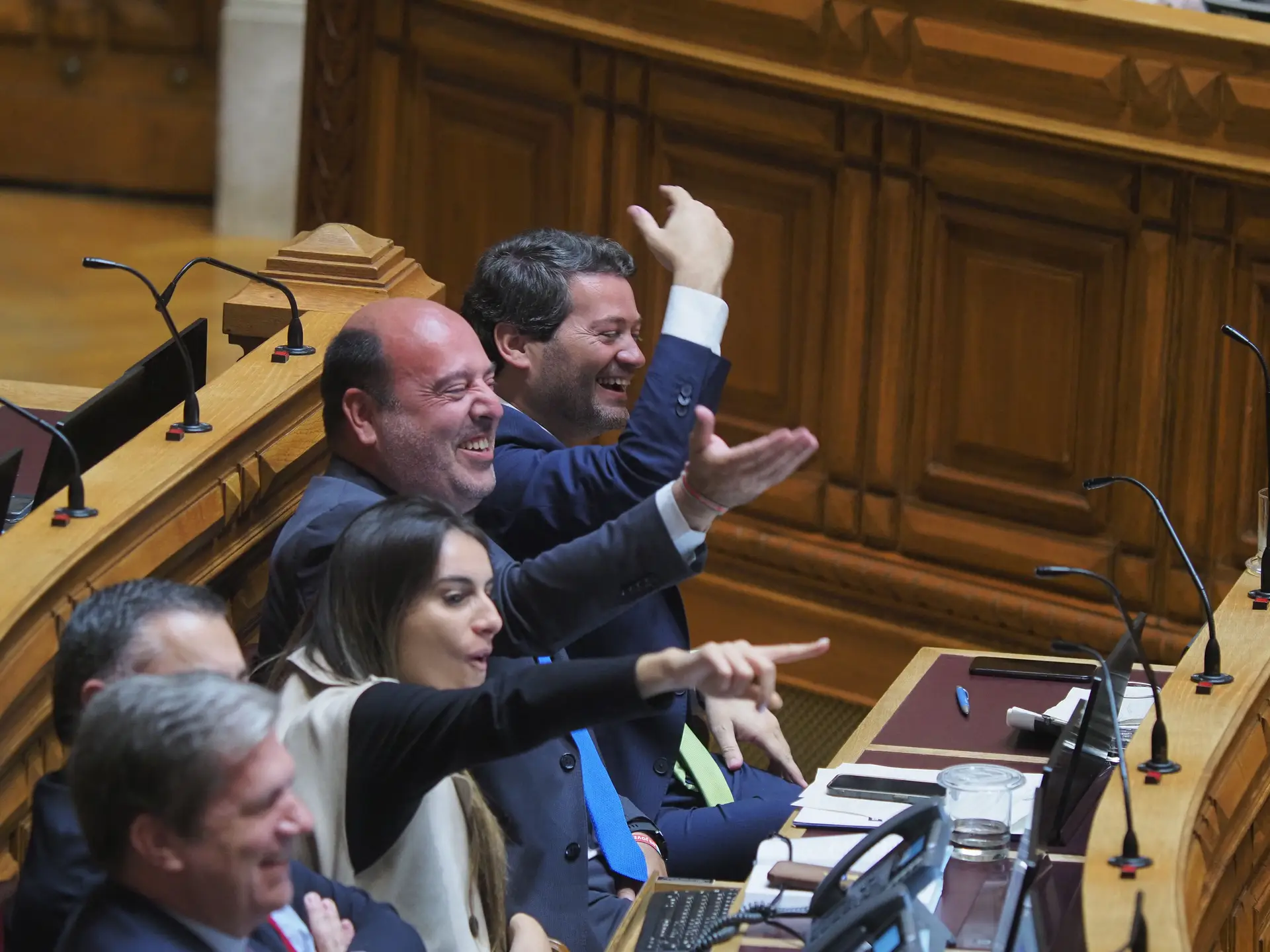 Votação do Programa do Governo na Assembleia da República  Na foto a bancada do Chega