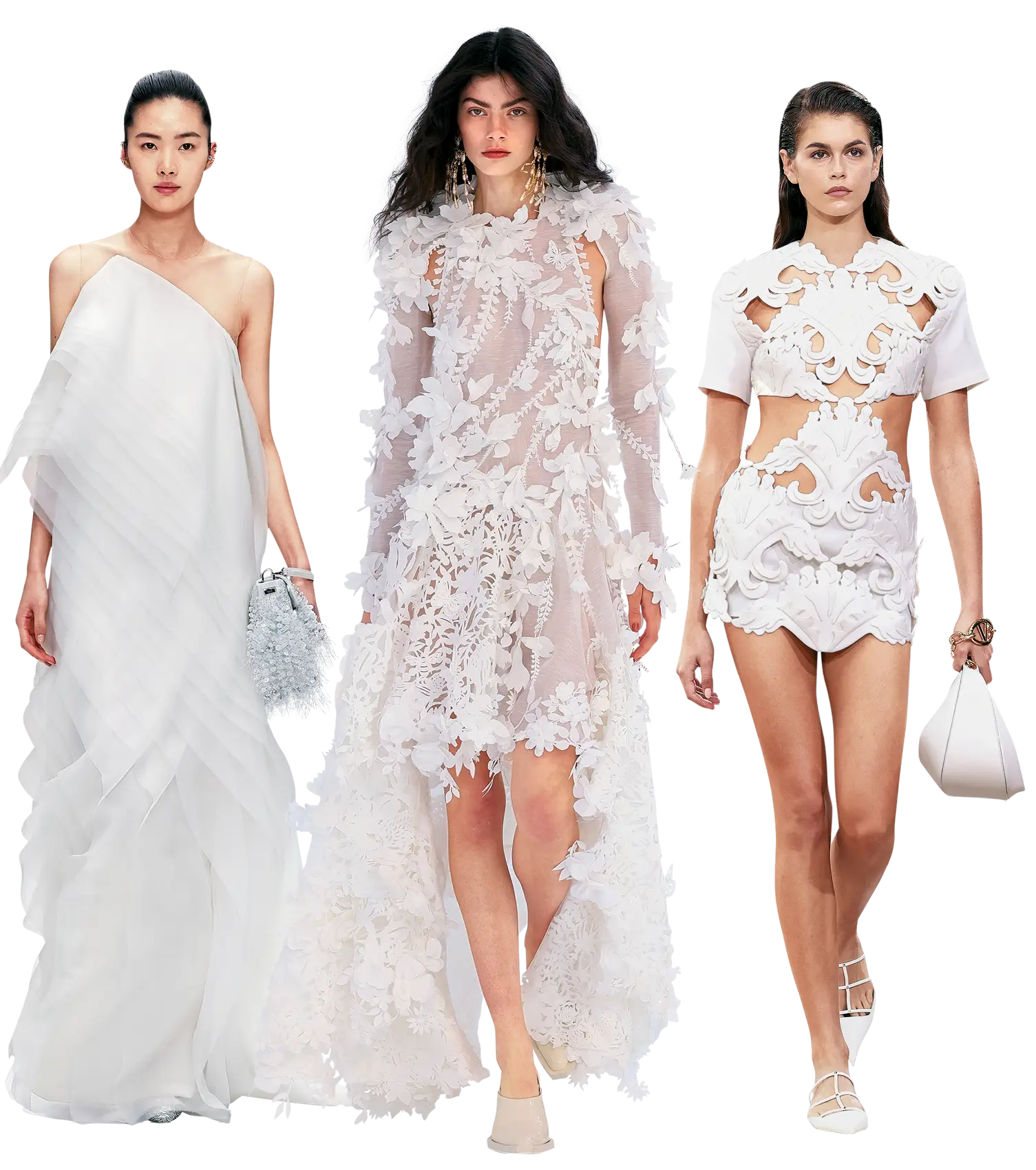 Com um vestido... branco, nunca me comprometo