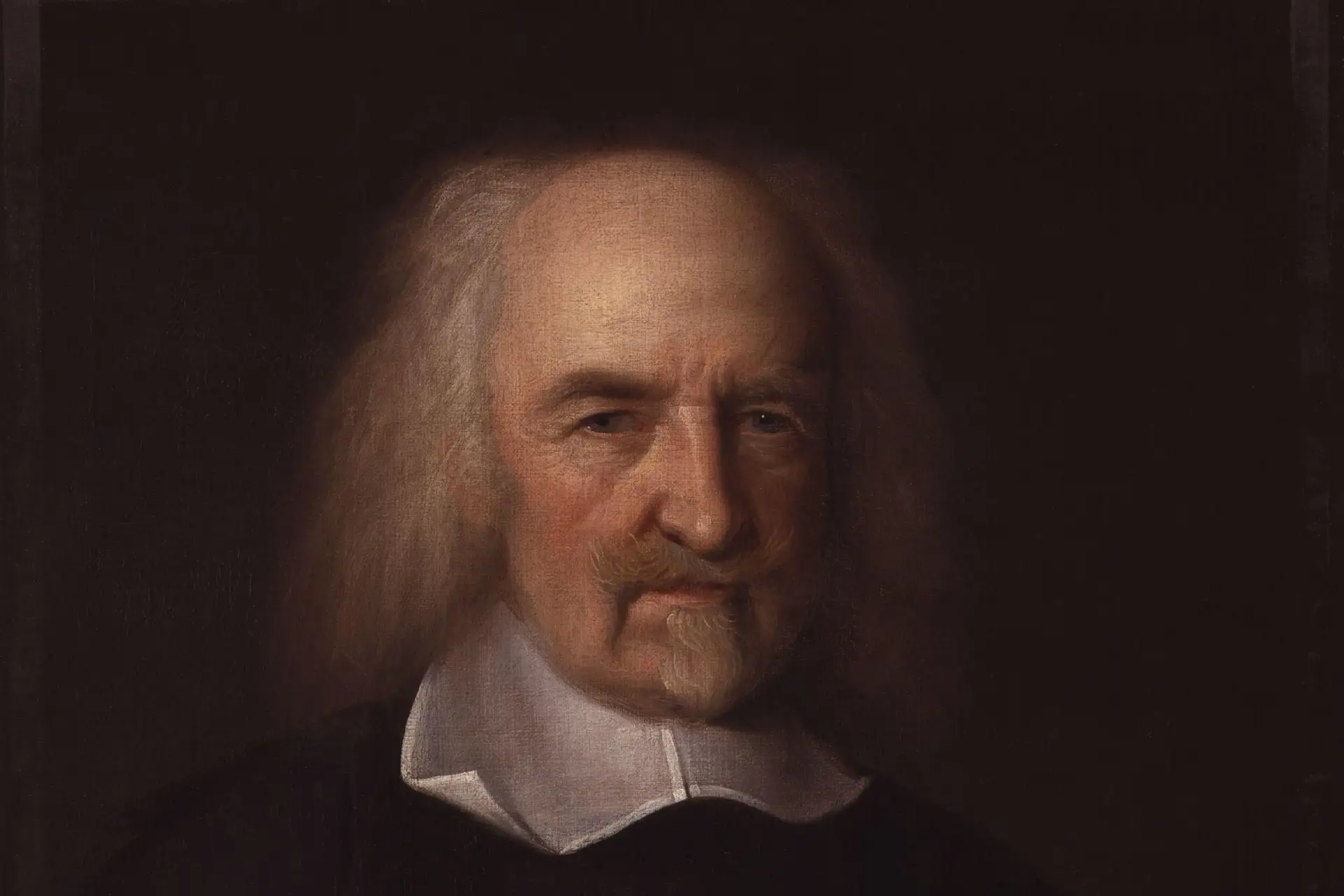 Thomas Hobbes retratado por John Michael Wright circa 1670