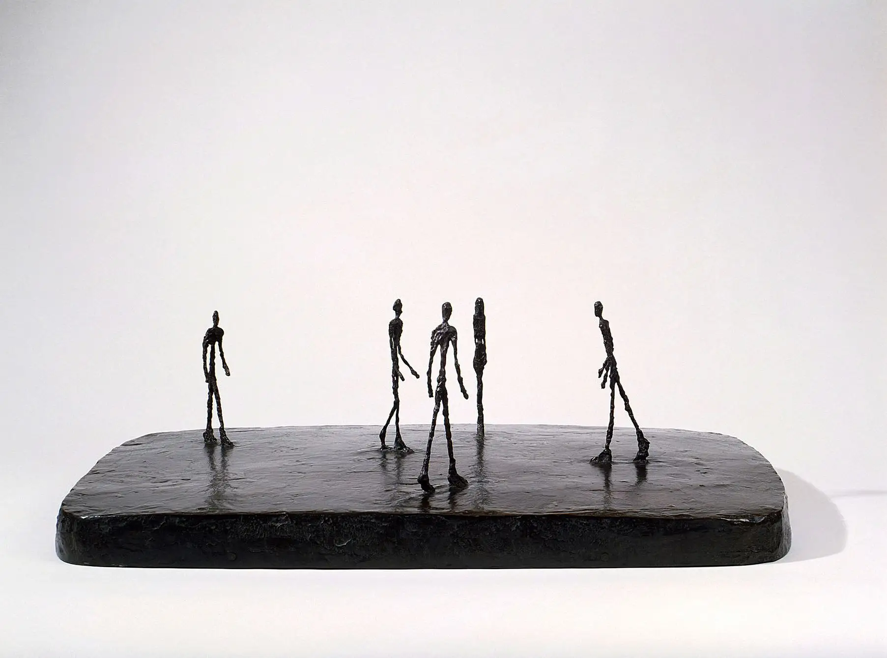 “Piazza”, de Alberto Giacometti, 1947-48, Fundação Guggenheim