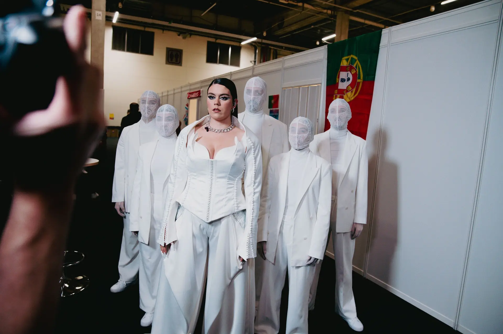 Iolanda nos bastidores do Festival da Eurovisão