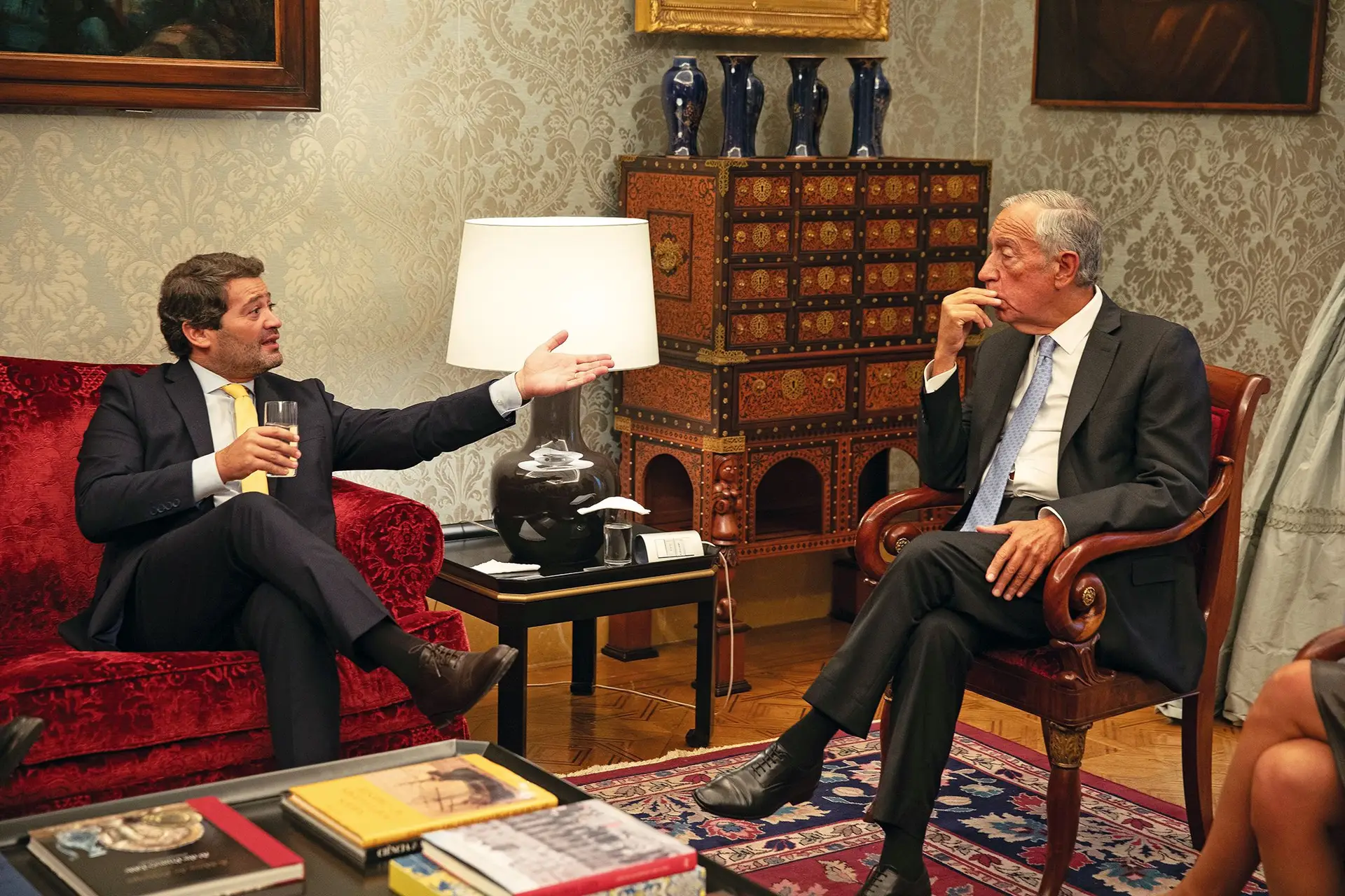 André Ventura com Marcelo em Belém