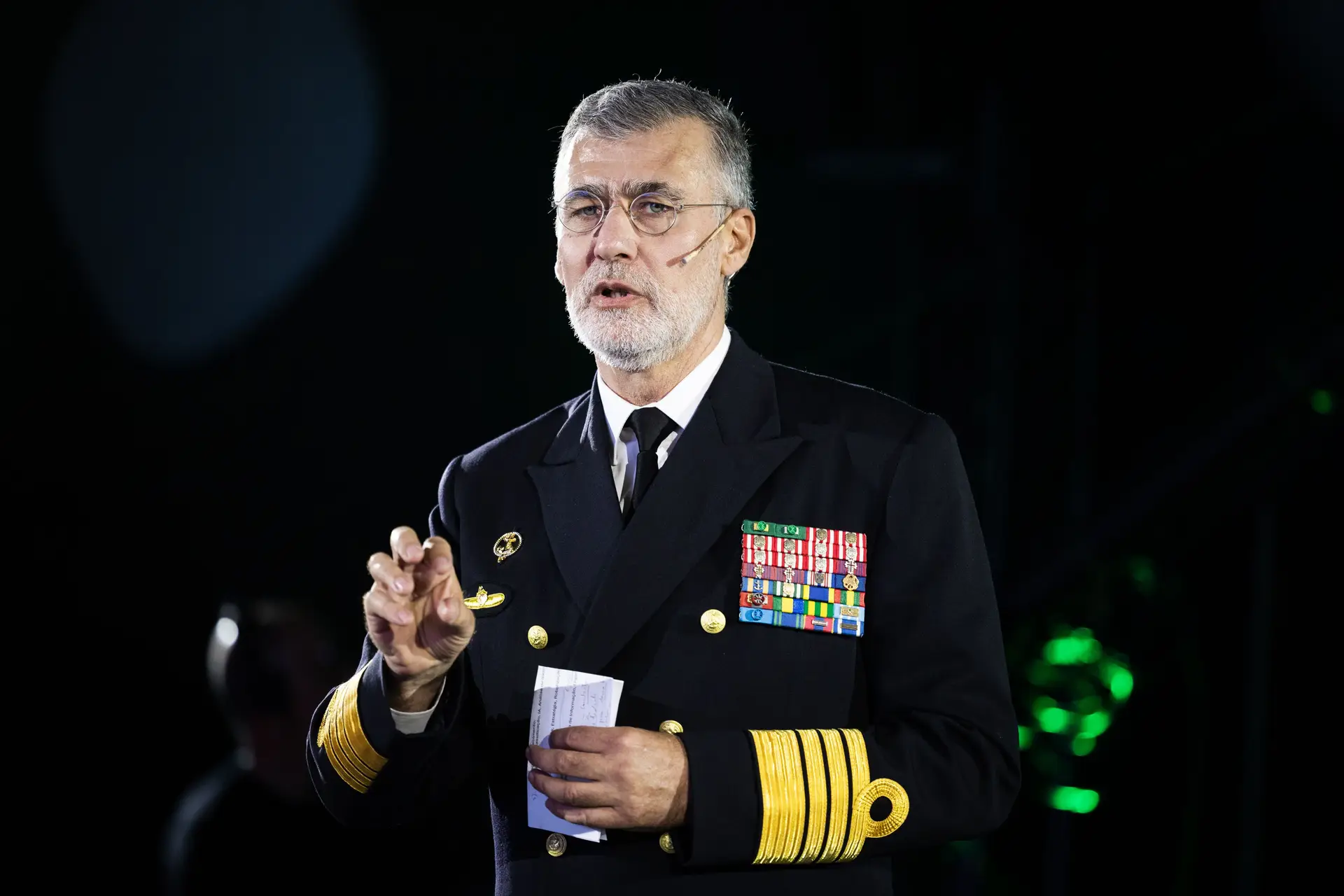 O Almirante Gouveia e Melo protagonizou a primeira Talk do dia e revelou a importância dos dados para uma 'Marinha digital'