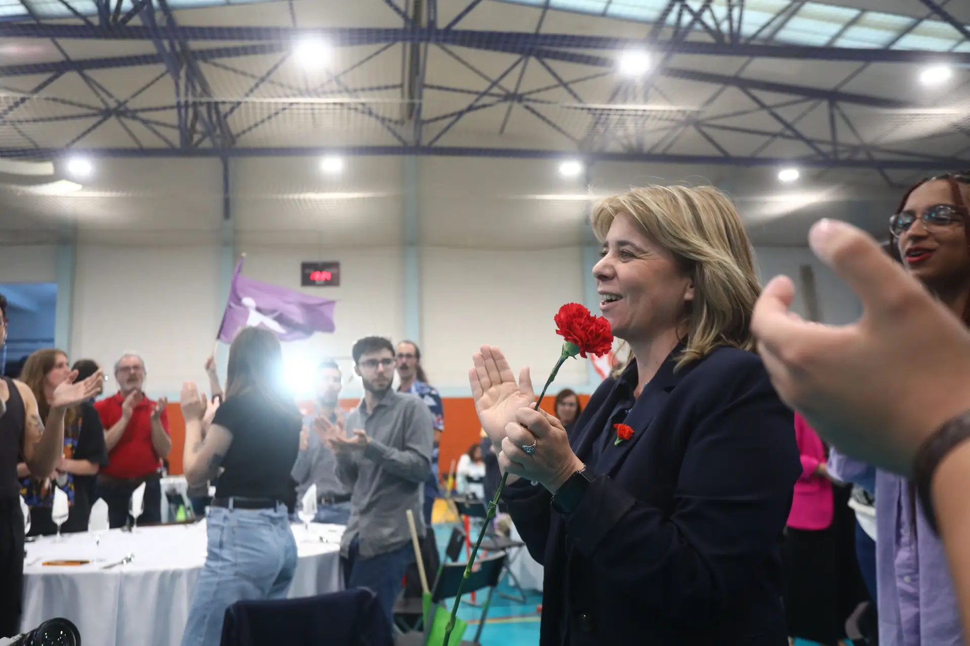 Catarina Martins arranca campanha com Bugalho na mira: “Quem se engasga sobre direitos das mulheres não merece a nossa confiança”