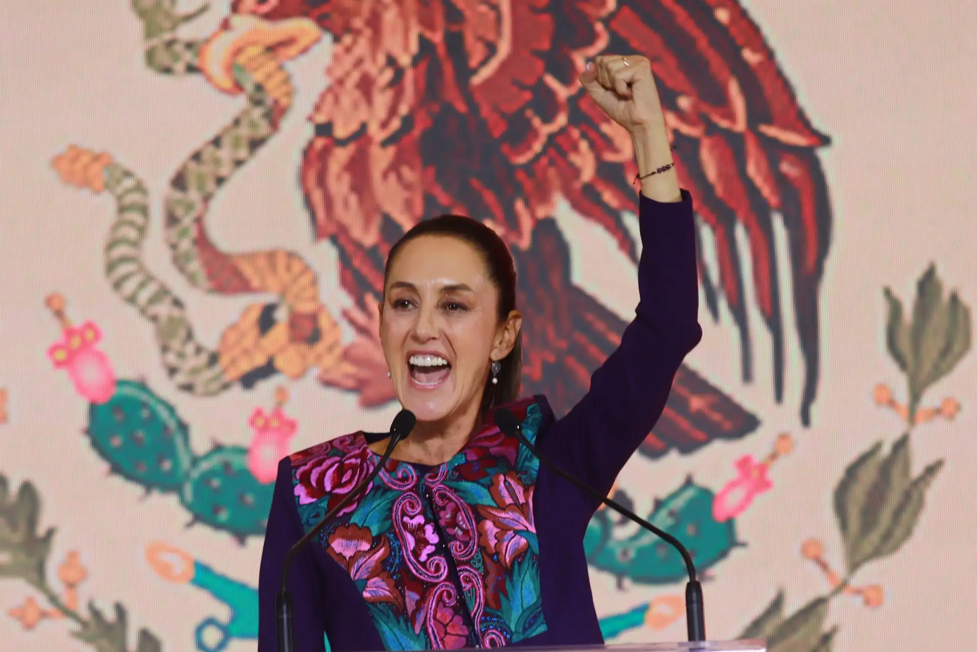 Claudia Sheinbaum venceu as eleições com 59,22% dos votos 