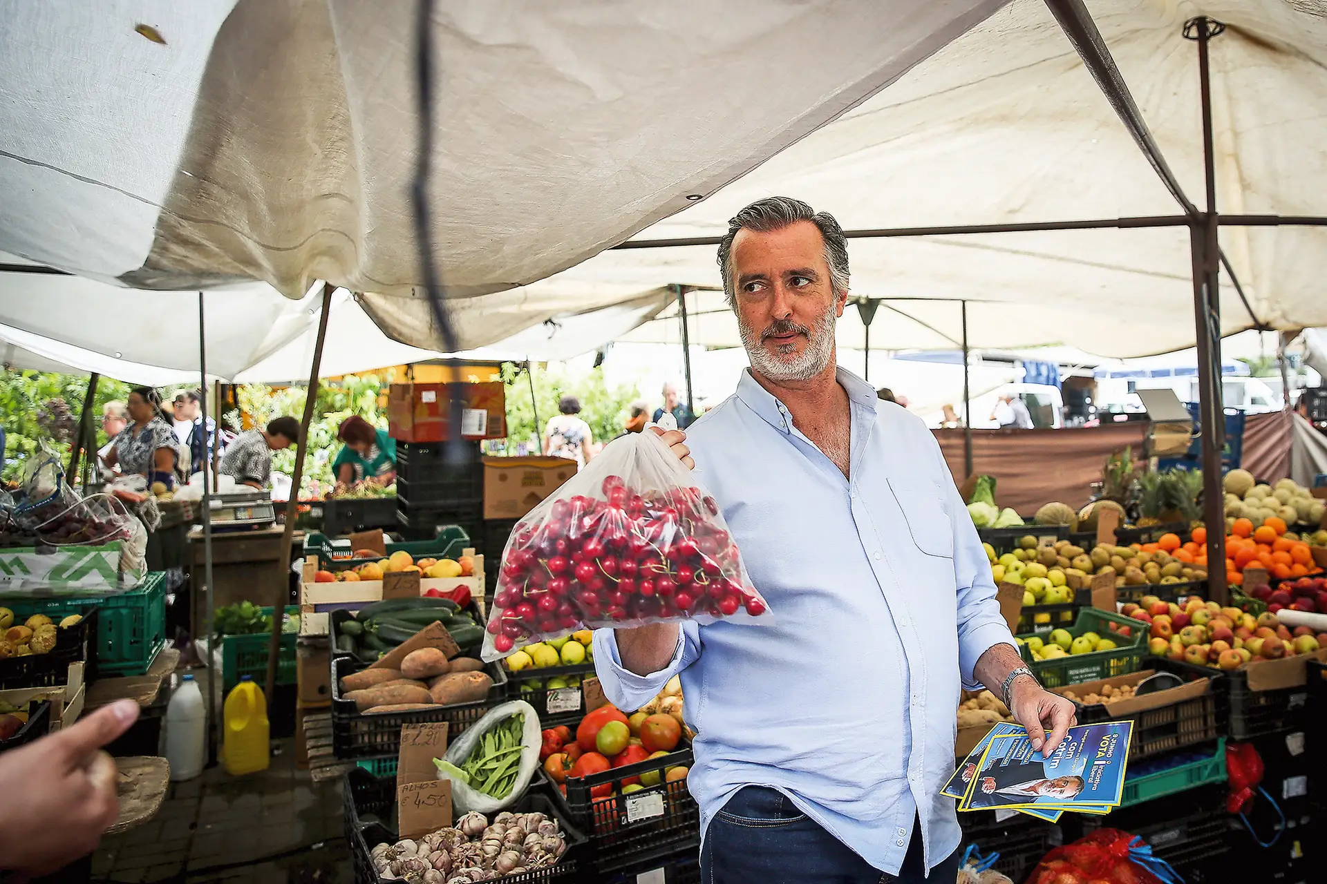Na Feira de Famalicão, Cotrim disse que os “votos são como as cerejas”