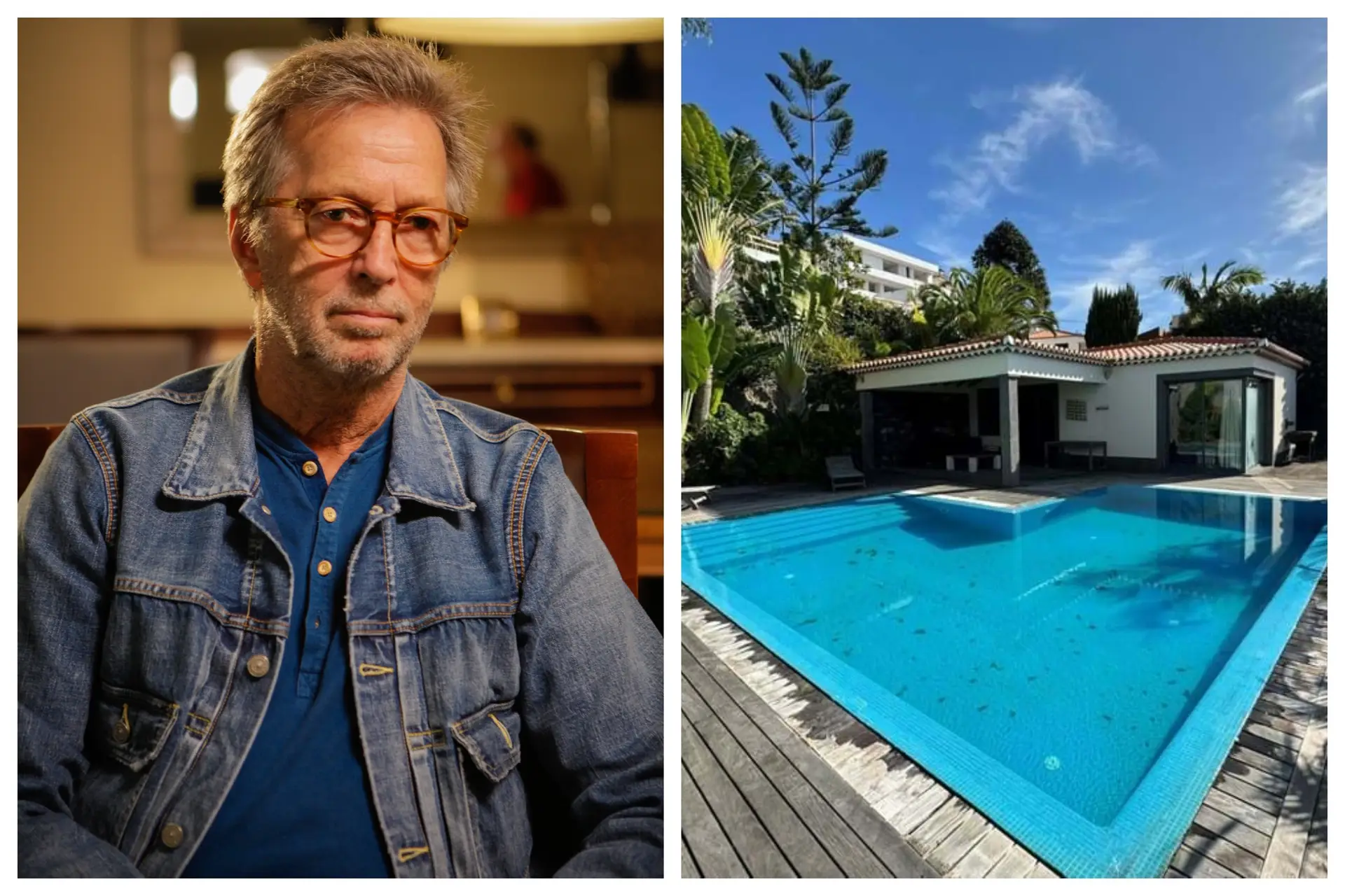 Eric Clapton achète une maison à Madère avec vue panoramique sur la baie de Funchal