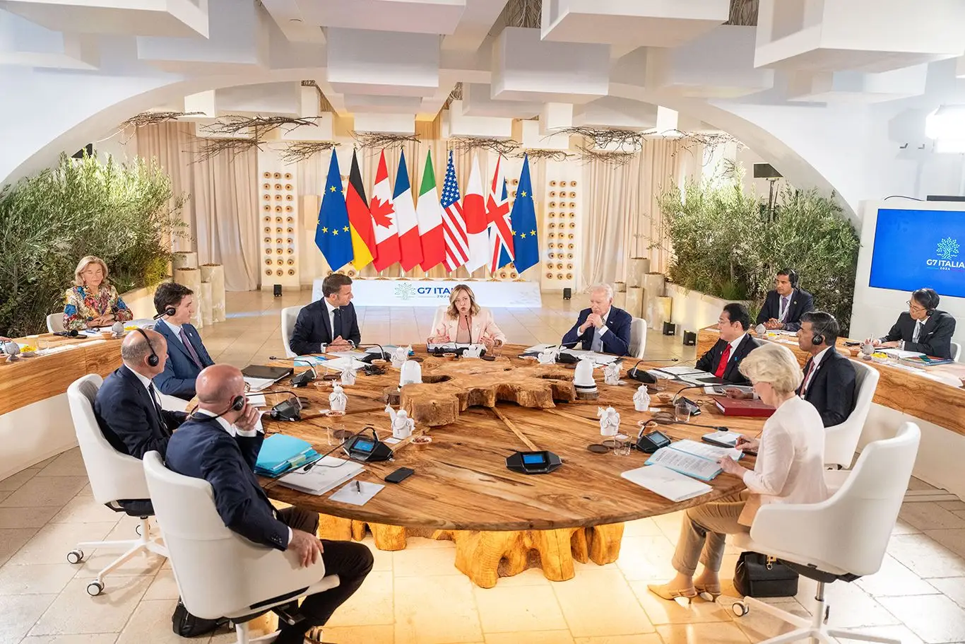 Cimeira do G7, em Itália, presidida pela primeira-ministra Giorgia Meloni