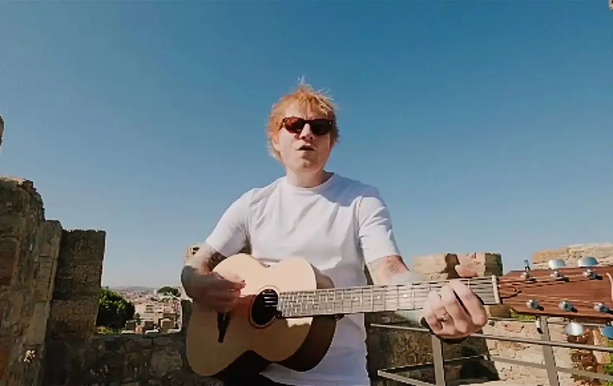 Ed Sheeran tocou ao vivo no Castelo de São Jorge, em Lisboa