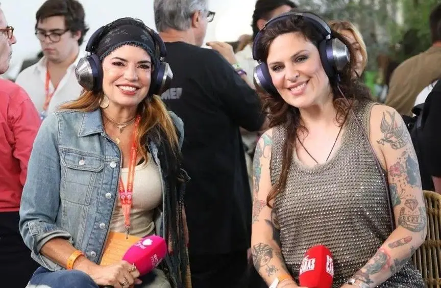 Bárbara Guimarães e Sónia Tavares na área VIP do Rock in Rio Lisboa